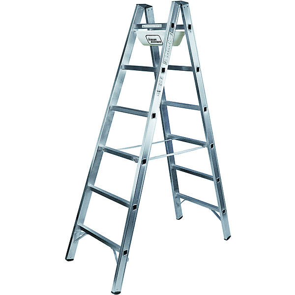 ILLER-LEITER Alu-Sprossenstehleiter 2x8 Sprossen 6108